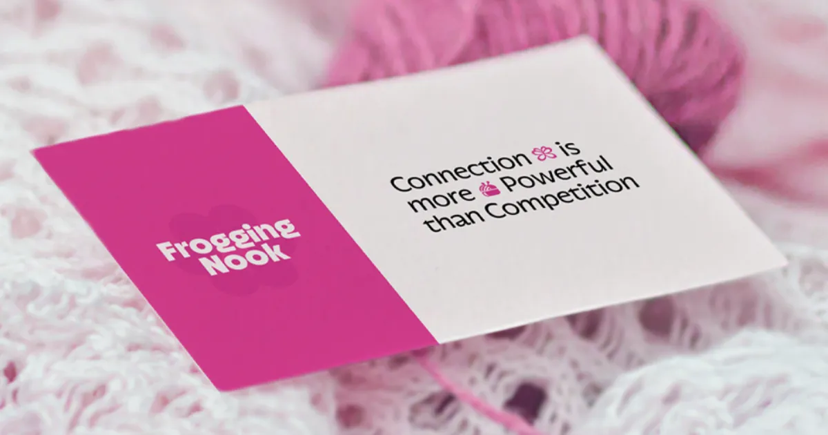 The Frogging Nook platform and brand identity